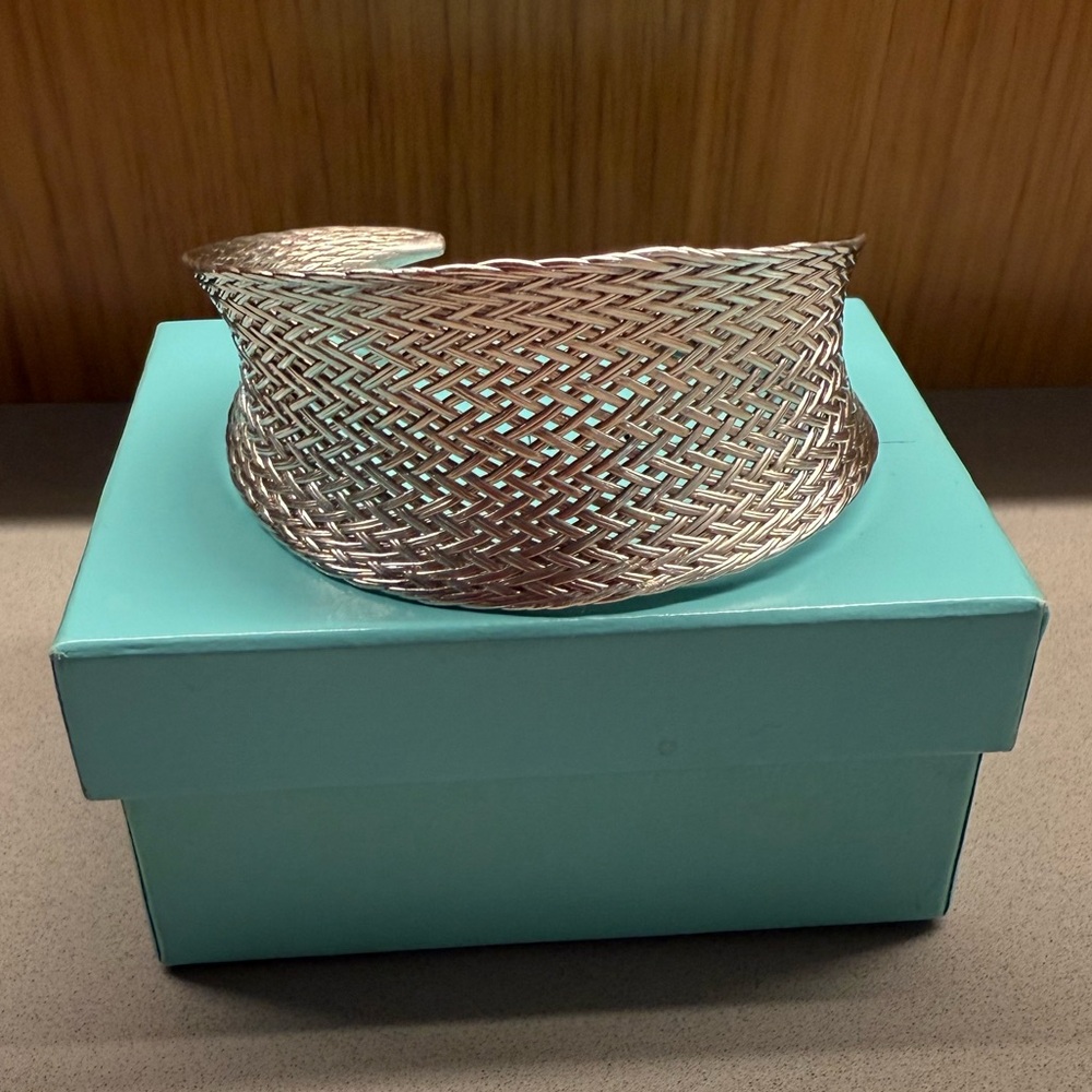 Vintage Tiffany’s woven sterling silver cuff